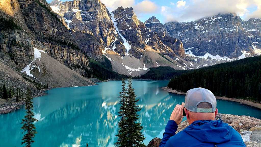 View of Moraine Lake from the Rock Pile