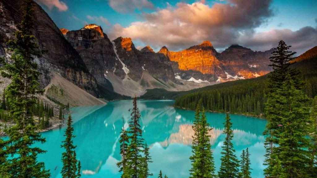 Sunset Moraine Lake shuttle